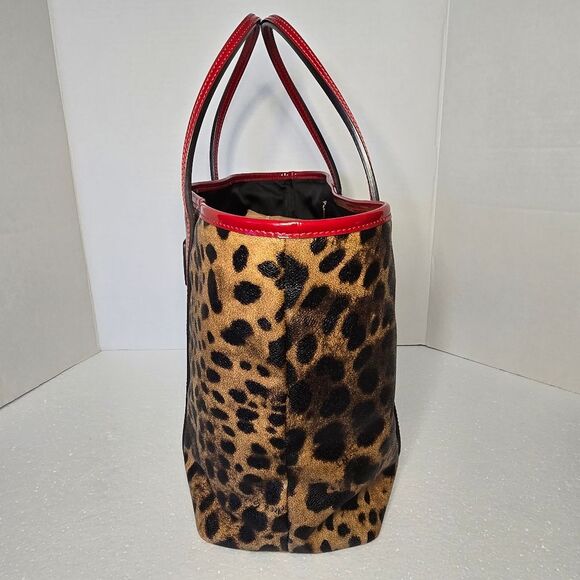 Dolce & Gabbana Leopard PVC Patent Leather Tote Bag - Picture 3 of 13